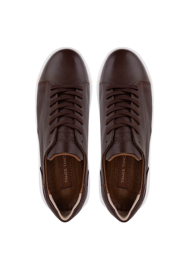 Tamer Tanca Erkek Hakiki Deri Kahverengi Sneakers & Spor Ayakkabı 1166 25501 Erk Ayk Sk25-26 Kahve Kahve