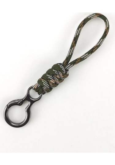 Prosperlink Paracord Dokuma Anahtarlık - Erkek/kadın Araba Ve Sırt Çantası İçin, Acil Survival Aksesuarı Gri