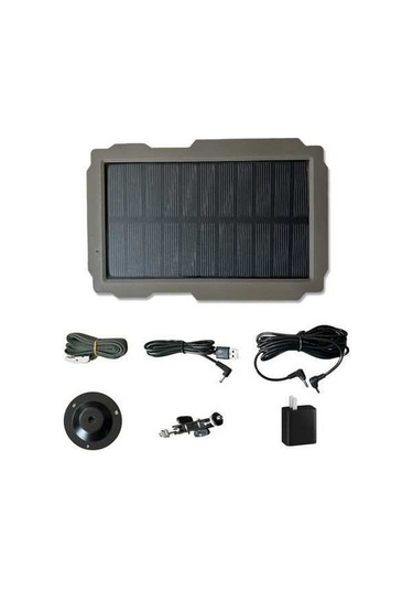 Pazly Av Kamerası Güneş Paneli 3000mah Batarya 6v-12v 3m Kablo Güneş Enerji Şarj Cihazı Çok Renkli