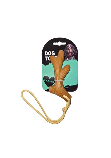 Dayanıklı İp Askılı Dal Şekilli Köpek Çiğneme Oyuncağı