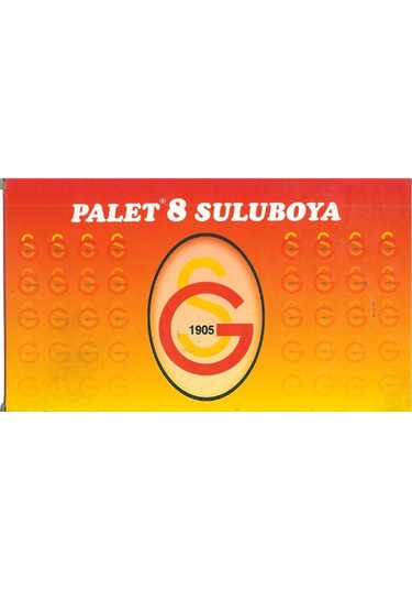 Palet Galatasaray Lisanslı 8 Renk Sulu Boya