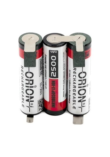 Orion 18650 12 V Li-On 2500 mah 30A Lithium Pil