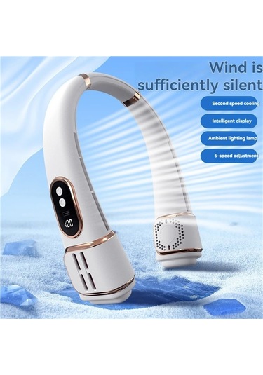 Jialan Asılı Boyun Fanı Tembel Kanatsız Türbin Taşınabilir Üç