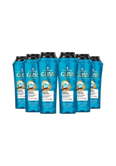 Gliss Aqua Revive Nemlendirici Şampuan 6 x 400 ML
