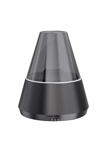 Techbloom Siyah Aa 09 Cool Ve Warm Nemlendirici Esansiyel Yağ Difüzörü 36v Usb Şarjlı 215 M2 Küçük Mekanlar İçin