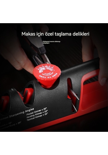 Airron Ayarlanabilir Açıya Sahip Ev Tipi Elmas Kalemtıraş-siyah