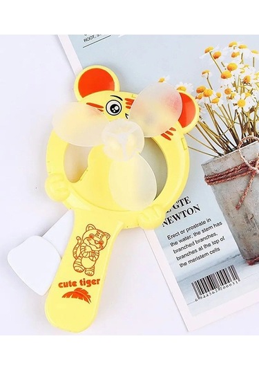 Cbtx Preslenmiş Karikatür Mini Yelpaze Fan