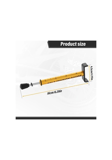 Chuangyinshop Ayarlanabilir 10 Pound Motor Kayışı Gergi Ölçer Dayanıklı Metal Taşınabilir