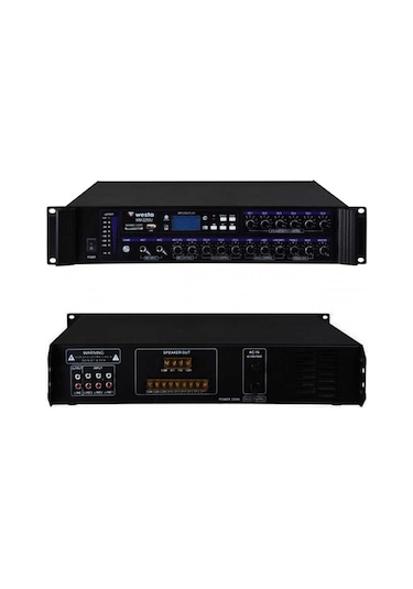Westa WM-2250U 250 Watt 100 Volt Usb/Mp3/Bluetooth 6 Bölgeli Trafolu Mıxer Amfi