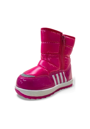 077 Bebek İçi Kürklü Kar Botu Fuşya