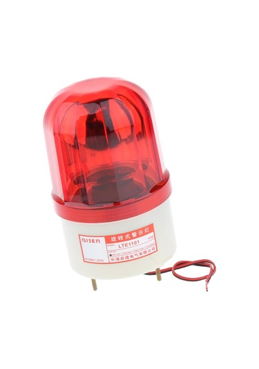 Suntek 12 V Led Dönen Strobe Uyarı Işığı Yuvarlak Sinyal Beacon Flaş Lambası Kırmızı