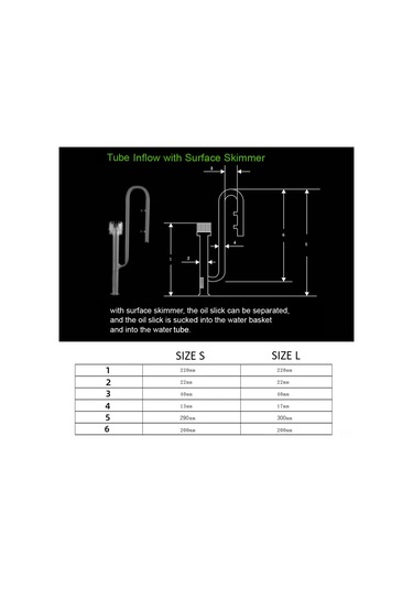 Yifomall Akvaryum Filtre Bardakları İçin Yüksek Borosilikat Cam Giriş Borusu - Yüzücü Yağ Filtrasyonu - 360 Döner - 13mm Dış Çap