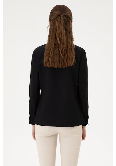 U.s. Polo Assn. Kadın Siyah Gömlek Basic 50316711-vr046 Siyah