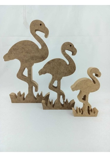 Na Neşeli Ahşap Flamingo Takım.10 Cm15 Cm 20 Cm Dik Durabilen Flamingo.boyanabilir Ham Ahşap.ahşap Boyama.oda Dekoru Model Neseliflamingo12345