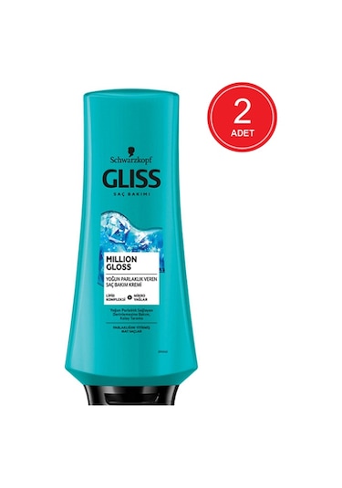 Schwarzkopf Gliss Million Gloss Saç Bakım Kremi 2 x 360 ML