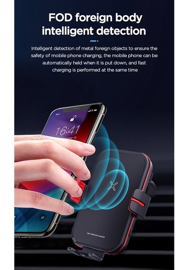 Moly Araç İçi Kablosuz Şarj Tutucu - 15w, 4.7-6.9, 8mm Algılama, Çoklu Koruma, Hızlı Şarj