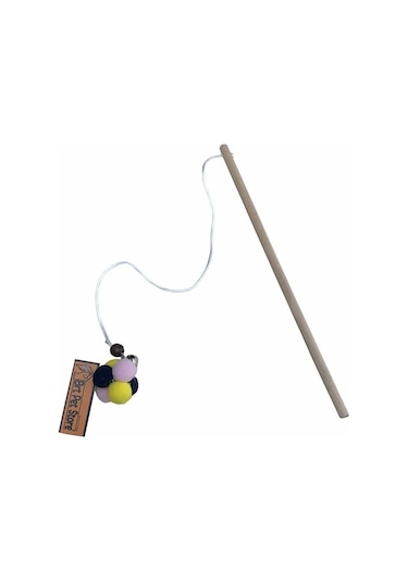 Brt Pet Ponponlu Çıngıraklı Kedi Oyun Oltası