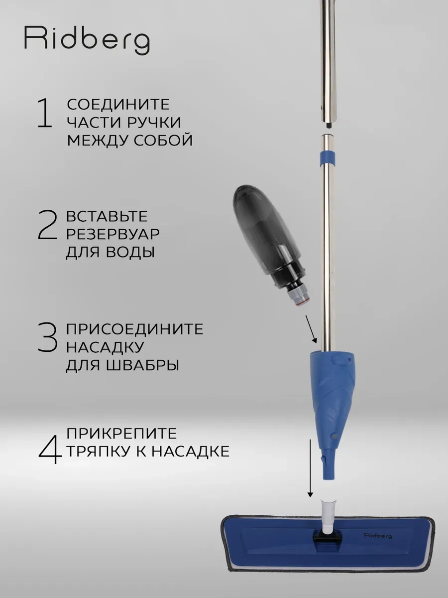 Rıdberg Home Spray Mop Pro Spreyle Zemin Bezi 164098917