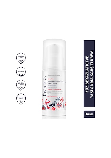 Bonte Ultra Glow Yüz Beyazlatıcı ve Krem 50 ML