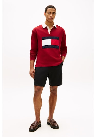 Tommy Hilfiger Erkek Mix Media Intechno Siyah Kargo Şort-13543 Siyah