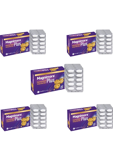 Magnimore Plus 60 Tablet X 5 Adet