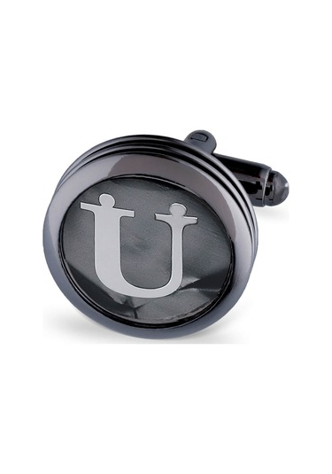 Ü Harfli Yuvarlak Tekli Kol Düğmesi 110110etc002 Ü-ü