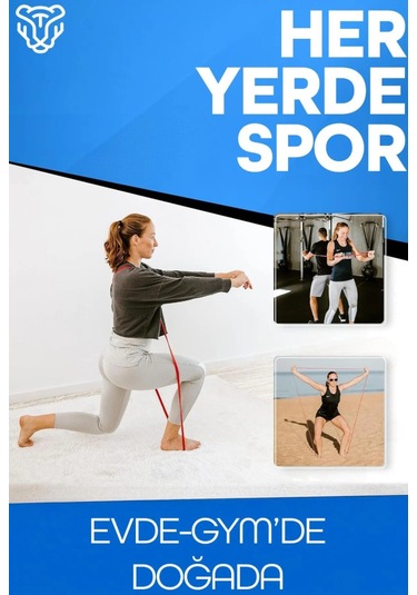 15 Kg Kırmızı Barfiks Direnç Bandı Orta Sert Kas Geliştirme Pilates Fitness Lastiği Kırmızı