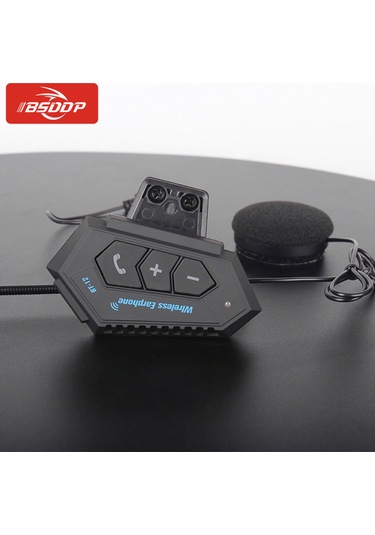 Samdoo Motorsiklet Kaskı İçin Bluetooth Kulaklık - Su Geçirmez, 15 Saat Müzik Ve Konuşma