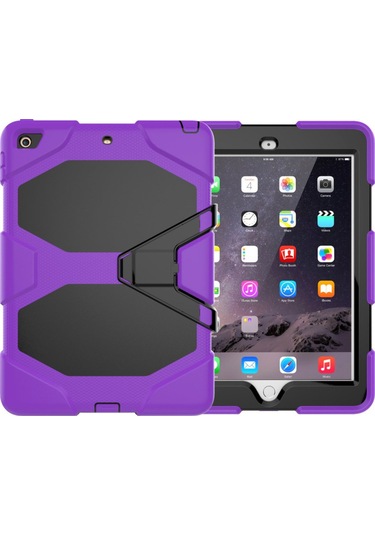 İpad Uyumlu 5 Air 9.7 Kılıf Griffin Tablet Kapak - Mor Klasik