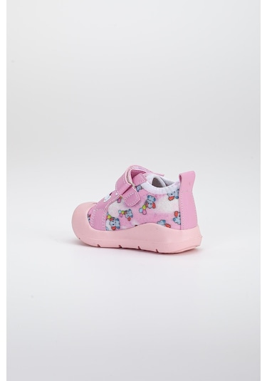 Şirinbebe Şiringenç Keten Fuşya Kız İlkadım Bebek Çocuk Ayakkabısı-2897-fuşya Fuşya
