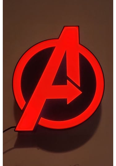 Avengers Tasarımlı Gece Lambası Çok Renkli