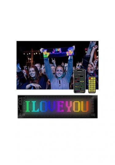 Vothoon Ld-01 Araç Led Panel Cama Yapışan Telefon Uyumlu Led Ekrn