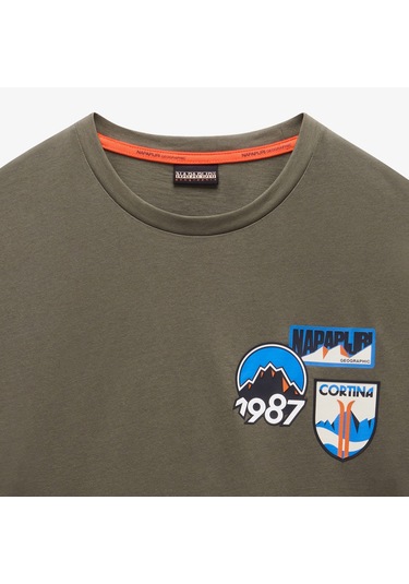 Napapijri S-montepiana Erkek Yeşil T-shirt Np0a88svg0a1 Yeşil