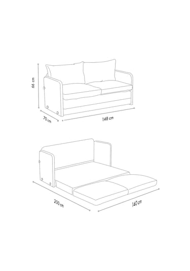 Pafu Saga Xl İkili Katlanır Yataklı Koltuk Soho Petrol