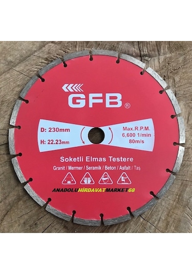 Gfb 230 MM Seramik Kesici Granit Kesici Testere Mermer Asfalt