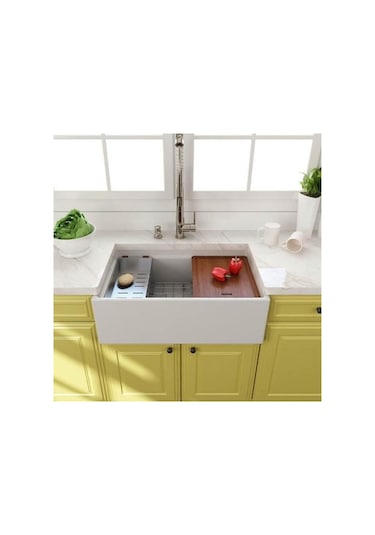 Bocchi Lavello Mutfak Eviyesi 76 CM Parlak Beyaz 1138-001-0120-03