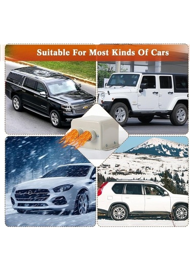 Wondernest 2025 Yükseltmesi Taşınabilir Ön Lichen Isıtıcı Delikli Cam Buz Araba 800w 12v Vv Hızlı Isıtma Fonksiyonu Siyah