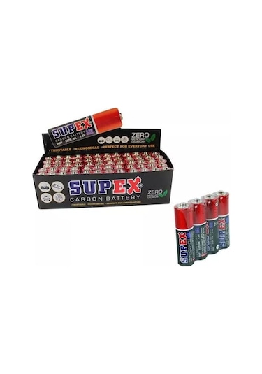 Supex R6P AA Kalem Pil 4 x 15'li