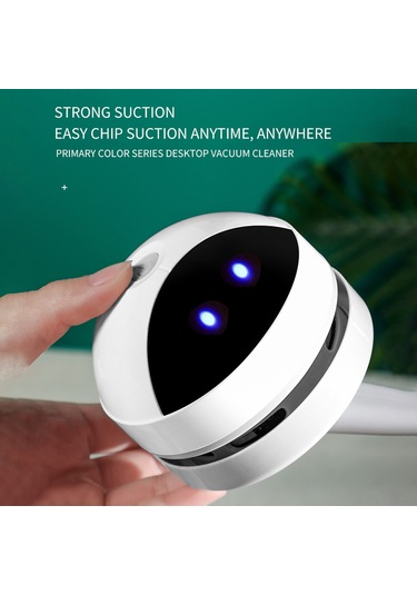 Yifomall Mini Masaüstü Süpürge, Usb Şarjlı 1200mah Pil, Yetenekli Emme, Klavye Ve Kağıt Artıkları İçin Uygun, Taşınabilir Abs Materyal
