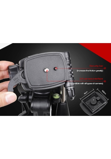 Zomei Q111 Profesyonel Alüminyum Tripod-5 Kg Taşıma Kapasiteli
