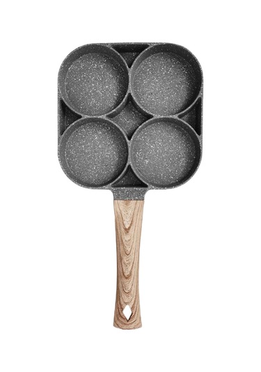 Homyl 4 Delikli Omlet Tavası Yumurta Kızartma Pişirme Mutfağı Gazlı + İndüksiyon Ocak