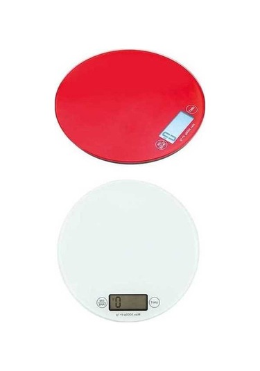 Ulzyvf Yuvarlak Terazisi Mutfak Lcd Dokunmatik Kb, Çok Renkli Ekran/ Çok Renkli