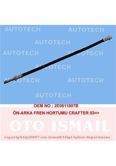 AUTOTECH TVL02 Fren Hortumu Ön Arka Crafter 03-