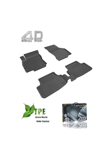 Sahler Renault Clio 5 2020+ Siyah Renk 4.5D Araca Özel Paspas Set