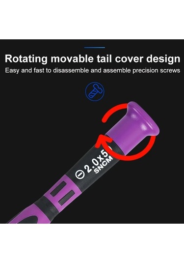 Honeybeeshop Topforza 7 Parça Hassas Tornavida Seti Saat Elektronik Bilgisayar Tamiri İçin Manyetik Phillips Oluklu Başlıklar