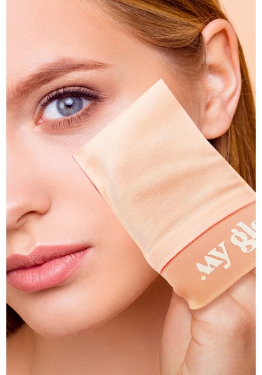 Yavruağzı Yüz Kesesi Lastikli Floş Ipek Peeling Eldiveni Unisex