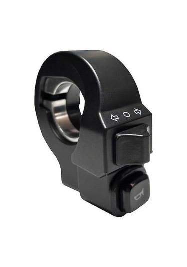 Novahub Elektrikli Bisiklet Kompakt Işık Ve Korna Anahtarı - Sinyal Butonu - Siyah Pp+tpr Materyal