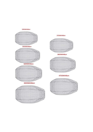 Su Geçirmez Toz Geçirmez Ve Uv Korumalı Şişme Lastik Bot Koruyucu Kapak Kayık Kılıfı, : 380x94x46cm Gri