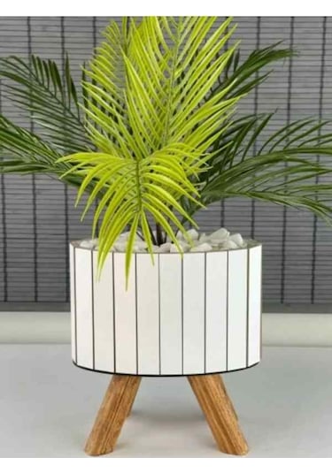 Yapay Çiçek Palmiye Areka Yapay Bitki Salon Çiçeği 9 Yaprak 50cm