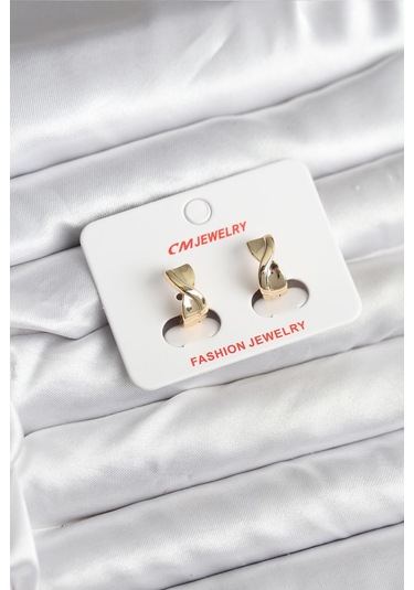 14k Kaplama Cm Kadın Küpe Gold Renk Renkli